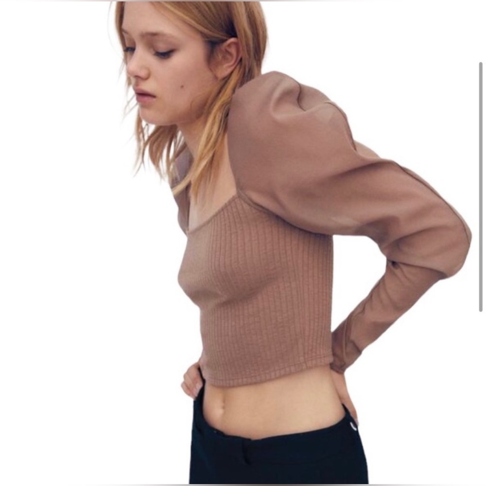 Zara Ribbed Top - Picture 2 of 4